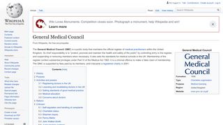 
                            6. General Medical Council - Wikipedia