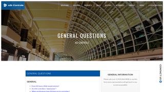 
                            8. General Questions - ASI Controls