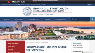 
                            3. General Session Criminal Justice System Portal | Shelby County ...