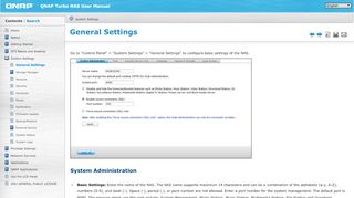 
                            6. General Settings - QNAP Systems, Inc. ( About QNAP ...