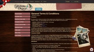 
                            3. General Terms & Conditions - Madame Chance