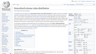 
                            2. Generalized extreme value distribution - Wikipedia