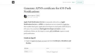 
                            8. Generate APNS certificate for iOS Push Notifications - Medium