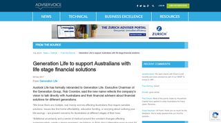 
                            10. Generation Life to support Australians with life stage financial ...