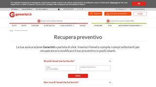 
                            3. Genertel - Recupera preventivo