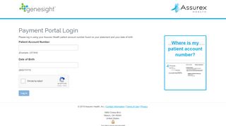 
                            3. GeneSight - Login | Assurex Health Payment Portal