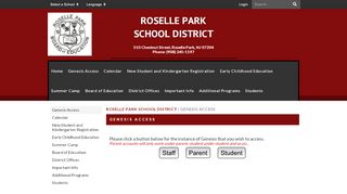 
                            4. Genesis Access - Roselle Park School District