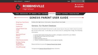 
                            8. Genesis Parent User Guide - Robbinsville High School