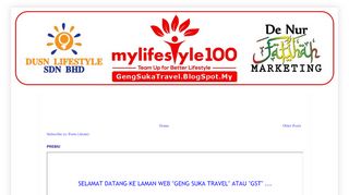 
                            6. GENG SUKA TRAVEL (GST) JOMTRAVEL200 MYLIFESTYLE100