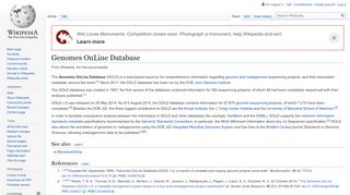 
                            4. Genomes OnLine Database - Wikipedia