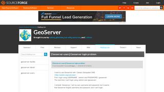 
                            9. GeoServer / [Geoserver-users] Geoserver login …