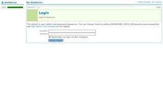 
                            6. GeoServer Login