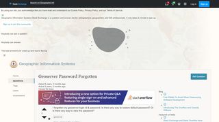 
                            2. Geoserver Password Forgotten - Geographic Information Systems ...