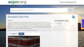 
                            2. Geospatial Data Files | Alameda County