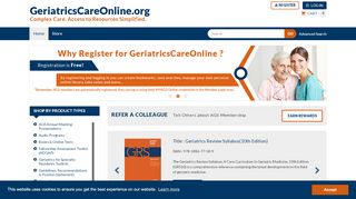 
                            9. Geriatrics Care Online: Geriatrics Care | Geriatric Resources | Online ...