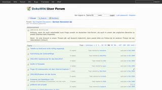 
                            6. German discussion - DokuWiki User Forum