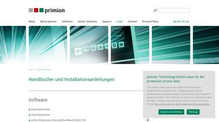 
                            6. German Manuals | primion