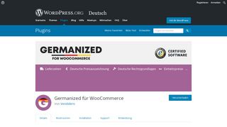 
                            8. Germanized für WooCommerce – WordPress-Plugin | WordPress.org