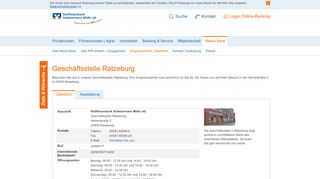 
                            7. Geschäftsstelle Ratzeburg - Raiffeisenbank …