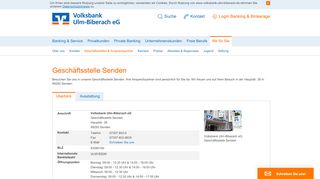 
                            4. Geschäftsstelle Senden | Volksbank Ulm-Biberach eG