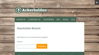 
                            4. Geschützter Bereich - Login - Ackerhelden Österreich ...