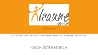 
                            6. Geschützter Bereich - Login - alraune-ahois Webseite!