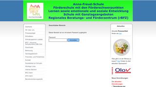 
                            4. Geschützter Bereich - Login - Anna-Freud-Schule Lich