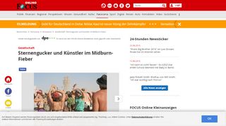 
                            8. Gesellschaft: Sternengucker und Künstler im Midburn-Fieber ...