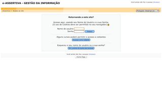 
                            4. GESTÃO DA INFORMAÇÃO: Acesso ao site - e-ASSERTIVA