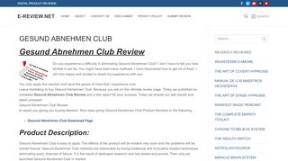 
                            6. GESUND ABNEHMEN CLUB - e-review.net