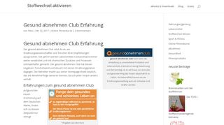 
                            8. Gesund abnehmen Club Erfahrung - stoffwechsel …