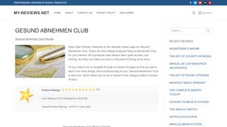 
                            4. GESUND ABNEHMEN CLUB - my-reviews.net