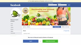 
                            5. Gesund macht schlank - About | Facebook