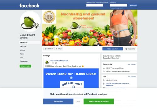 
                            8. Gesund macht schlank - Startseite | Facebook