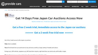 
                            6. Get 14 Days Free Japan Car Auctions Access Now