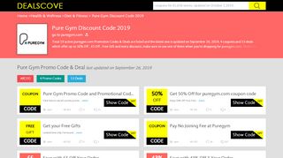 
                            5. Get 43% Off Pure Gym Discount Code more w/ Pure Gym ...