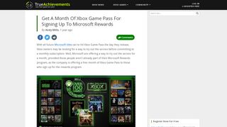 
                            7. Get A Month Of Xbox Game Pass For Signing Up To Microsoft ...