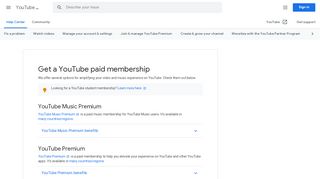 
                            7. Get a YouTube paid membership - Android - YouTube Help