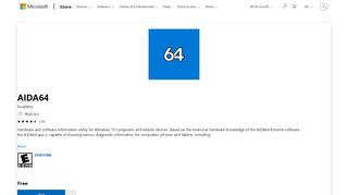 
                            8. Get AIDA64 - Microsoft Store