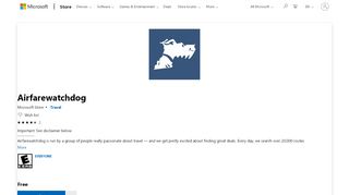 
                            3. Get Airfarewatchdog - Microsoft Store