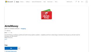 
                            3. Get AirtelMoney - Microsoft Store