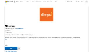 
                            7. Get Allrecipes - Microsoft Store