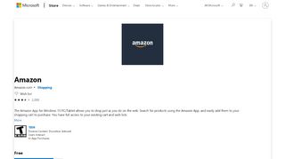 
                            8. Get Amazon - Microsoft Store