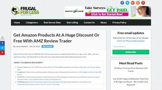 
                            2. Get Amazon Products At A Discount Or Free With AMZ Review ...