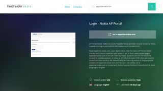 
                            4. Get Apportal.nokia.com news - Login - Nokia AP Portal