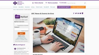 
                            1. Get ARC MyChart - Austin Regional Clinic