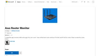 
                            4. Get Asus Router Monitor - Microsoft Store