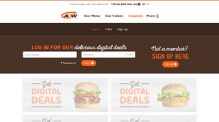 
                            4. Get coupons and offers at A&W Canada