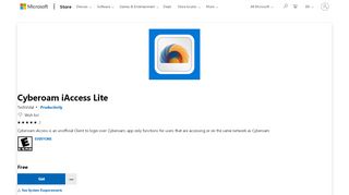 
                            9. Get Cyberoam iAccess Lite - Microsoft Store