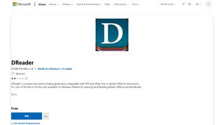 
                            7. Get DReader - Microsoft Store